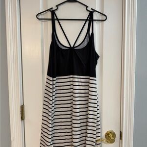 SHEIN Black and White Strappy Dress